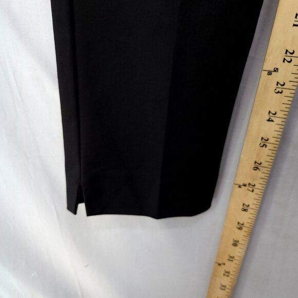 Boden Dress Pants Womens 6 Regular Straight Leg Pockets Slit Hem Black - Picture 9 of 15